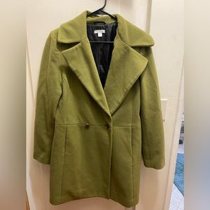 Garnet Hill Matcha Green Jacket Peacoat